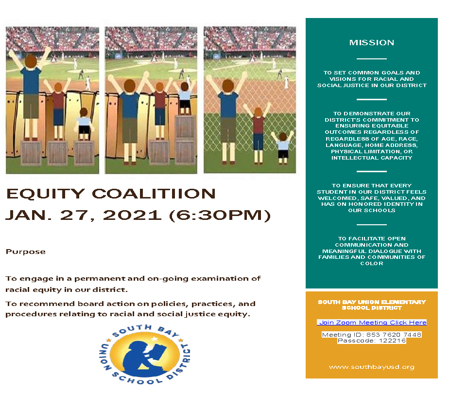 Equity Coalition Meeting: January 27, 2021